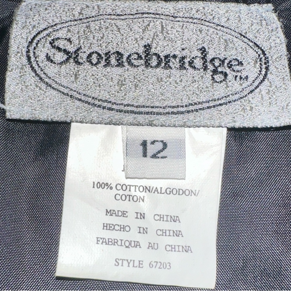 Vintage Stonebridge Velvet Red Rose Vest - Picture 4 of 5